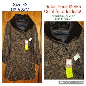 Etro Coat/Jacket ... dressy, elegant coat size 42